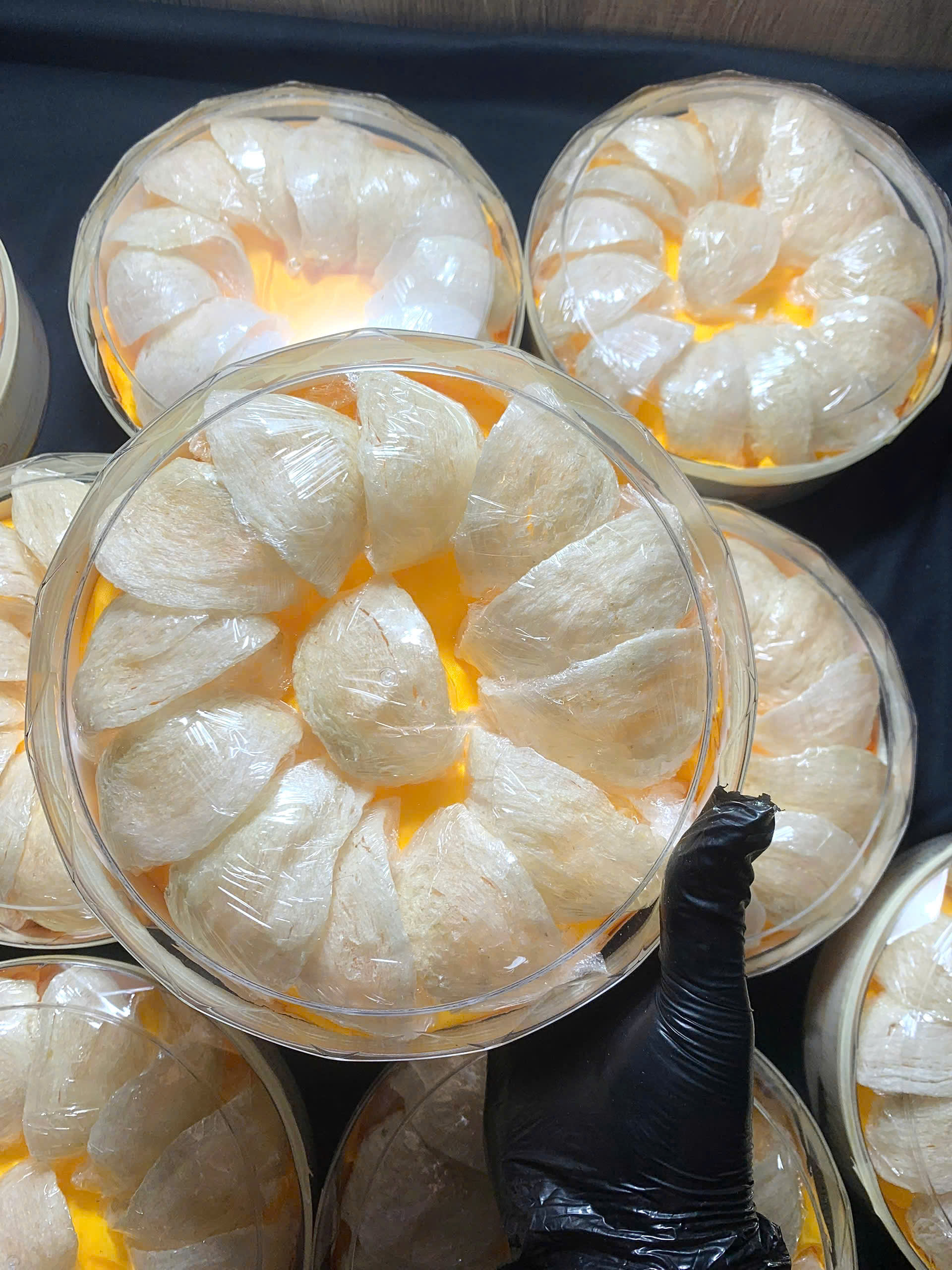 Yến rút lông khô